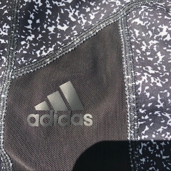 Adidas climalite leggings black /mesh splatter - Picture 3 of 6